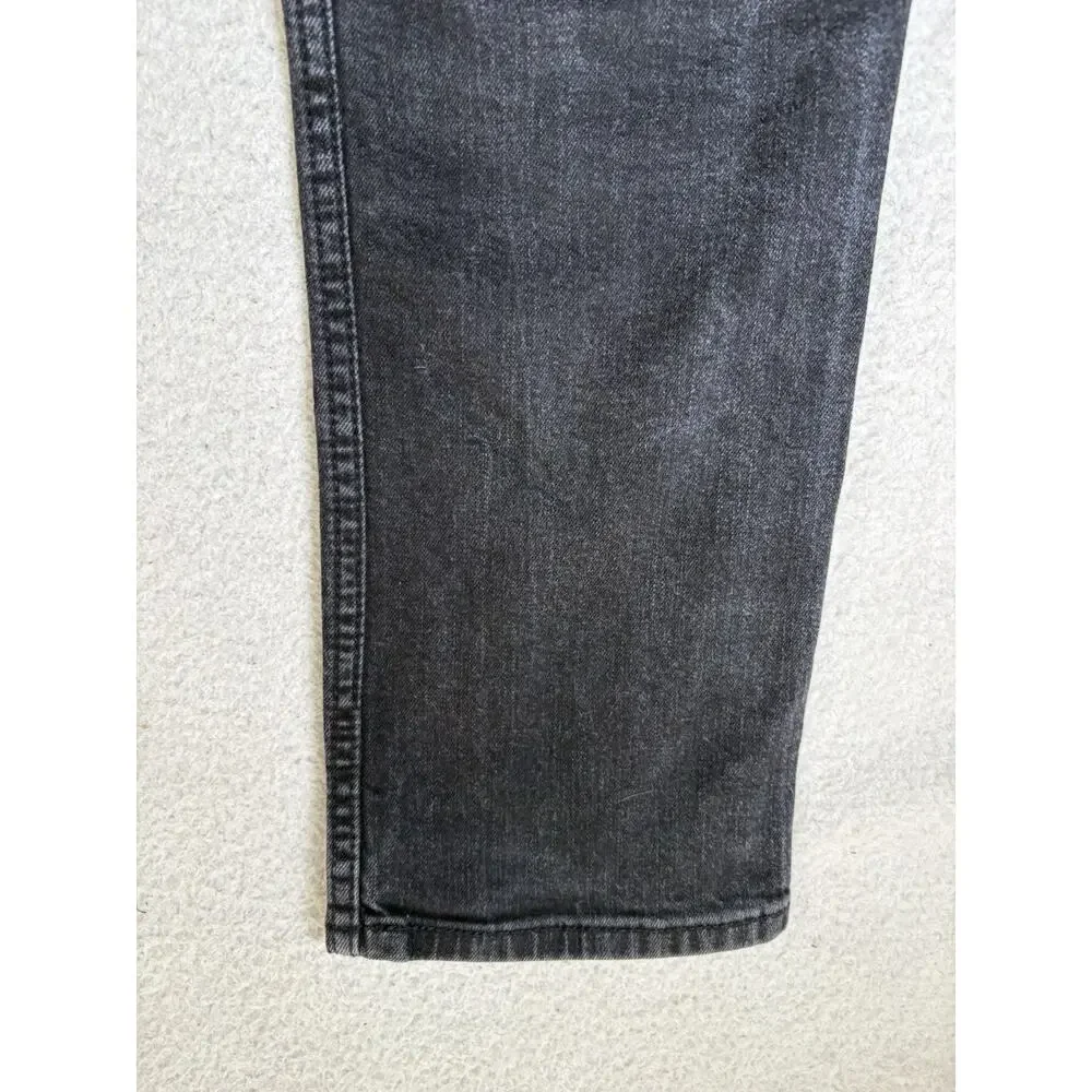 Levis 511 Jeans Mens 32x30 Black Slim Fit Stretch Denim Charcoal Wash Tapered